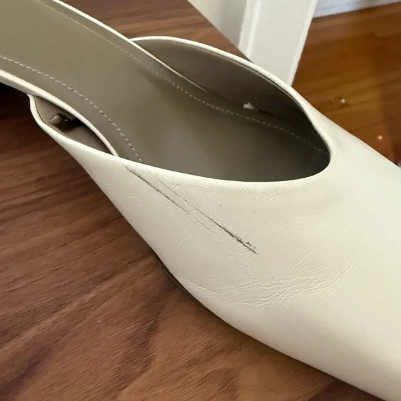 White leather mules - Picture 3 of 6